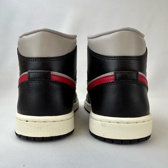 Women’s Nike Air Jordan 1 Mid Black College Grey - Size 9.5W/8M - Brand New - Picture 3 of 8